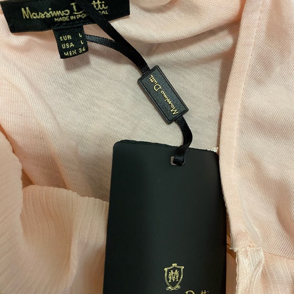 Massimo Dutti Blush Short Sleeve Top Bow - Picture 3 of 7